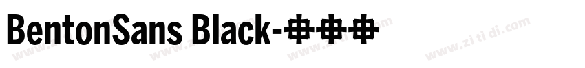BentonSans Black字体转换